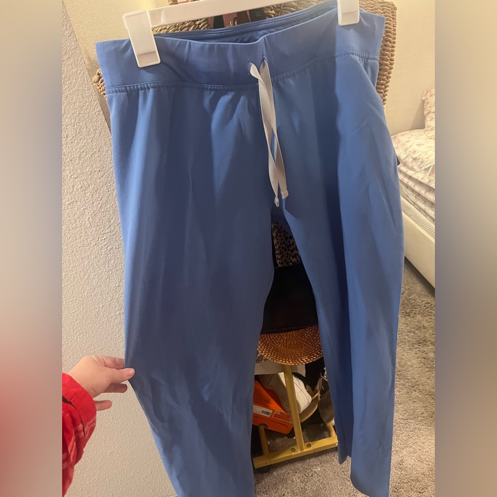 Figs ceil blue scrub pants